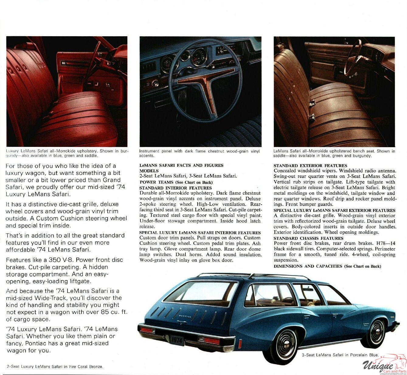 1974 Pontiac Safari Brochure Page 1